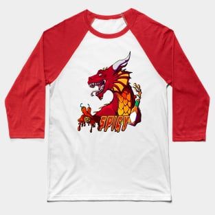 Spicy Dragon Baseball T-Shirt